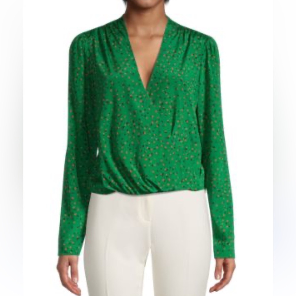 Veronica Beard Silk Saanvi Floral Stretch Top Size 4